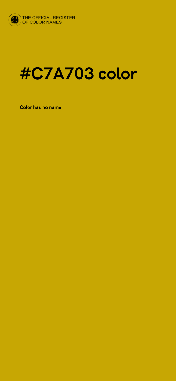 #C7A703 color image