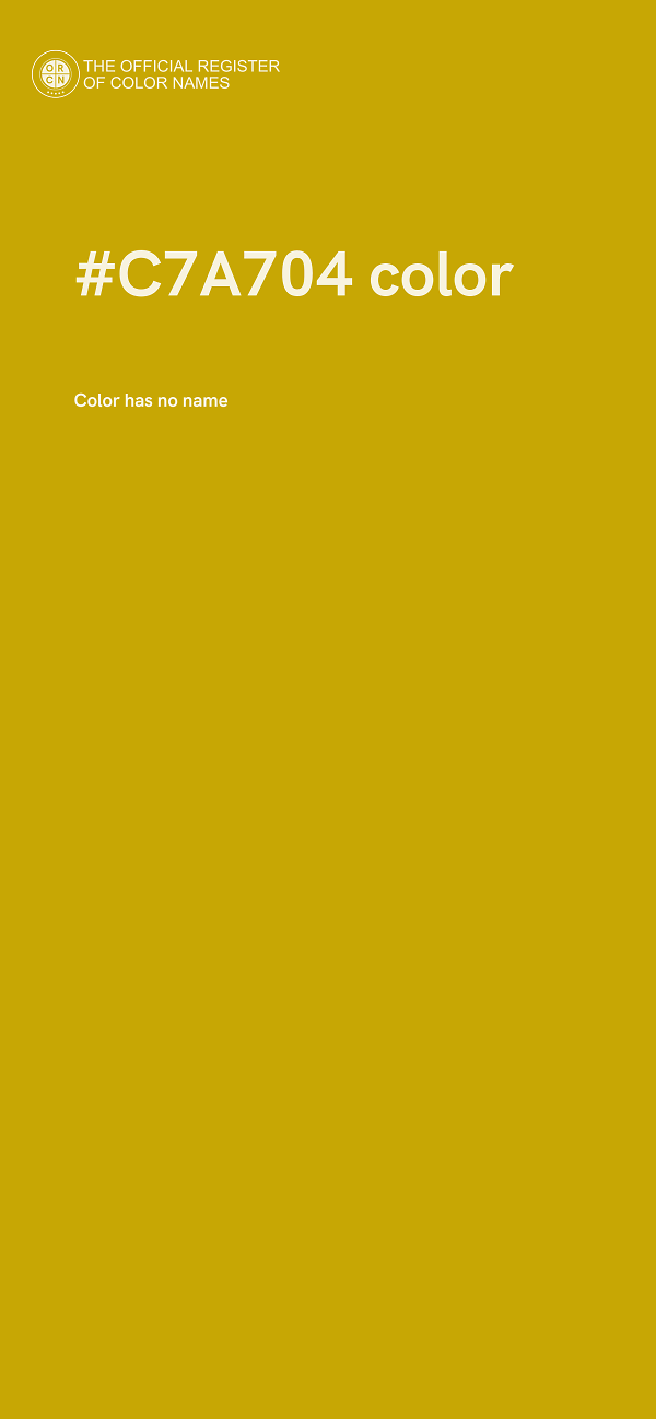 #C7A704 color image