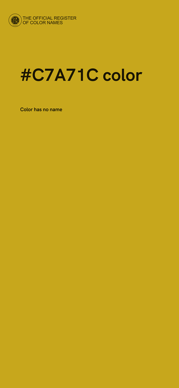 #C7A71C color image