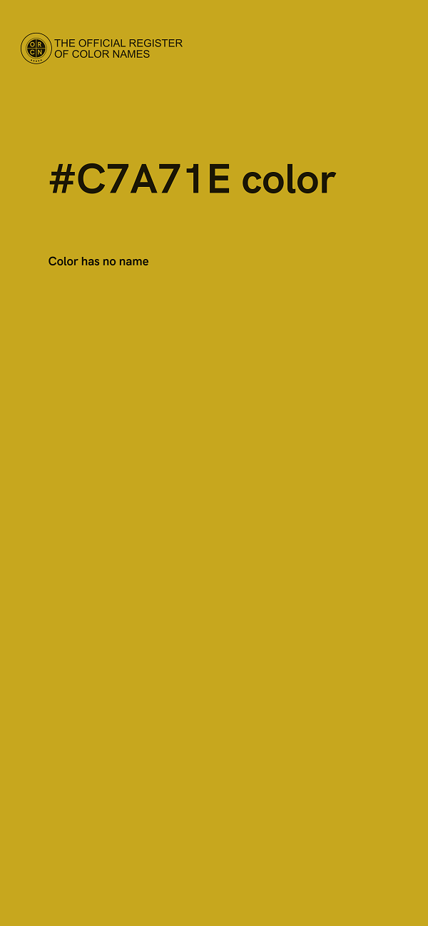 #C7A71E color image