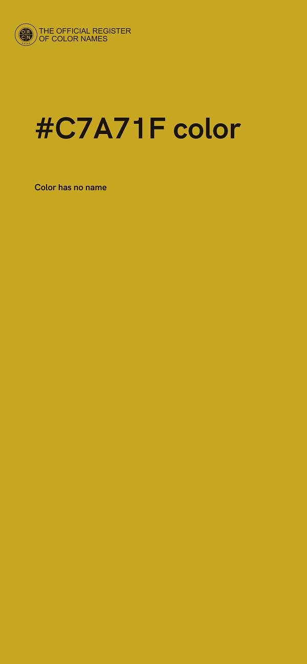 #C7A71F color image
