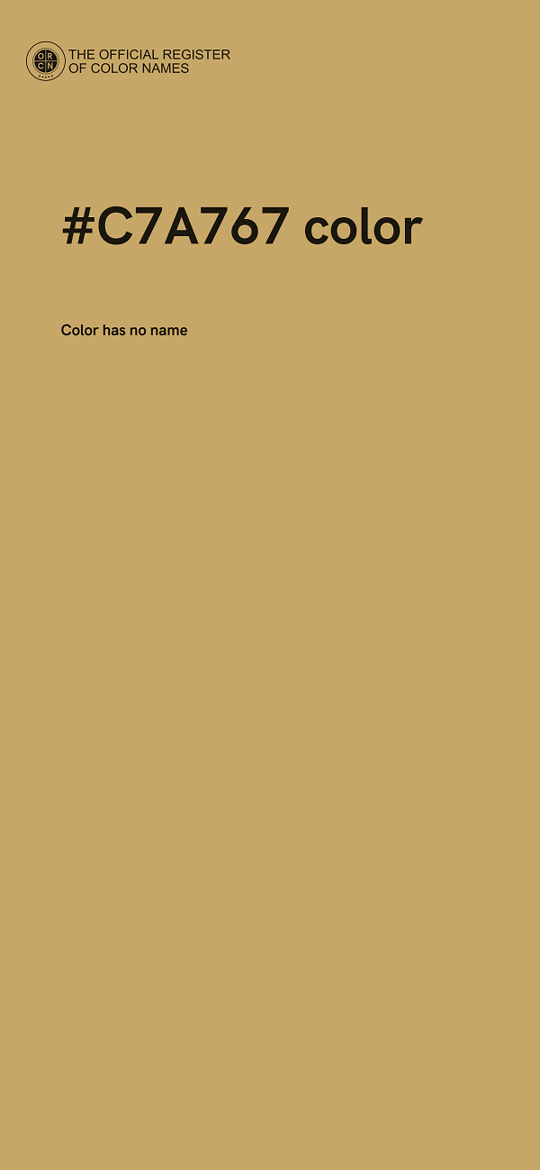 #C7A767 color image