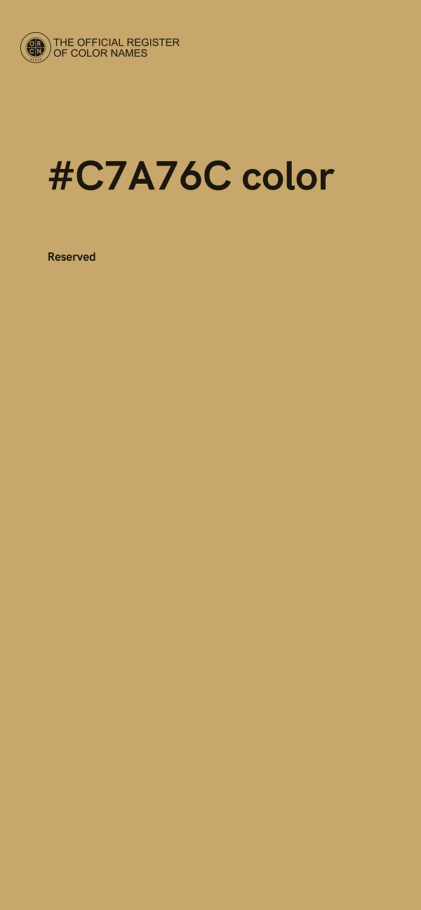 #C7A76C color image