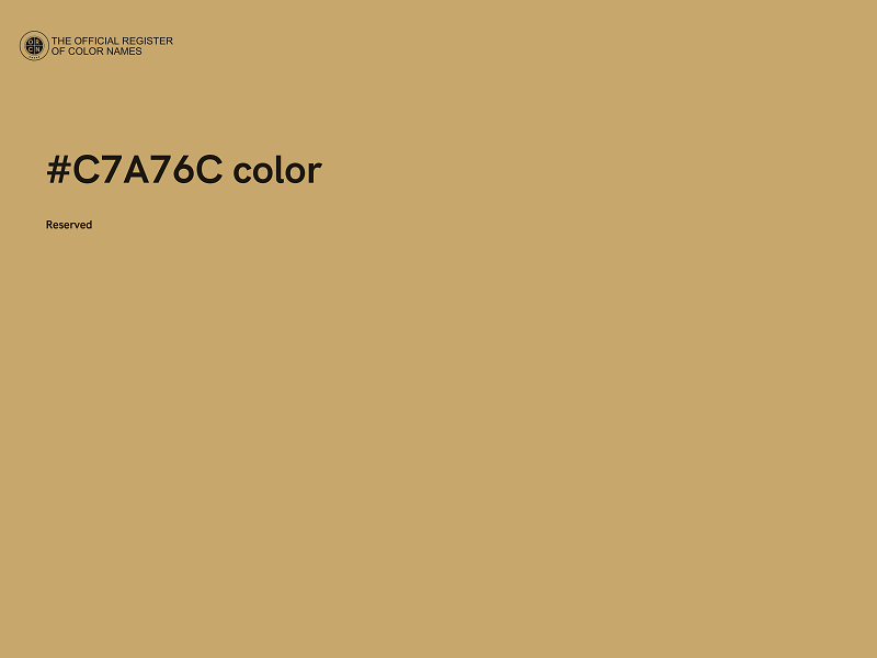#C7A76C color image