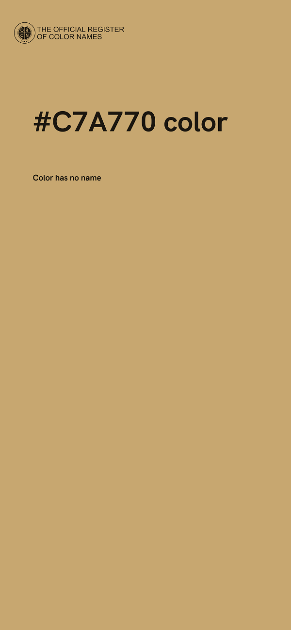 #C7A770 color image