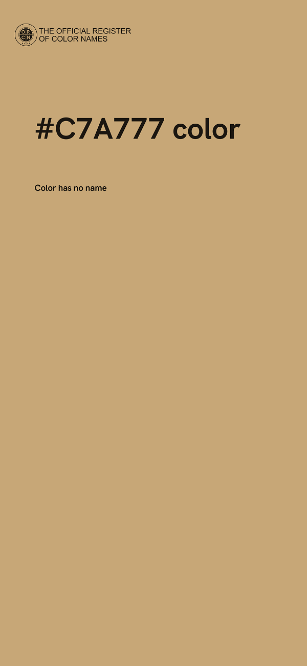 #C7A777 color image