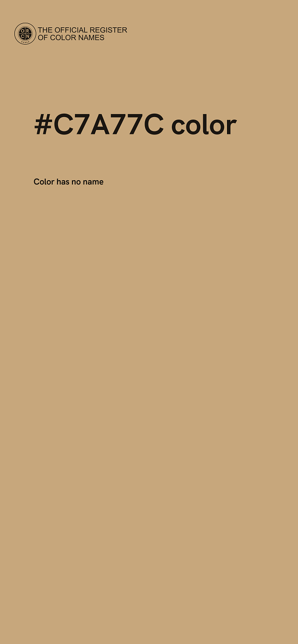 #C7A77C color image