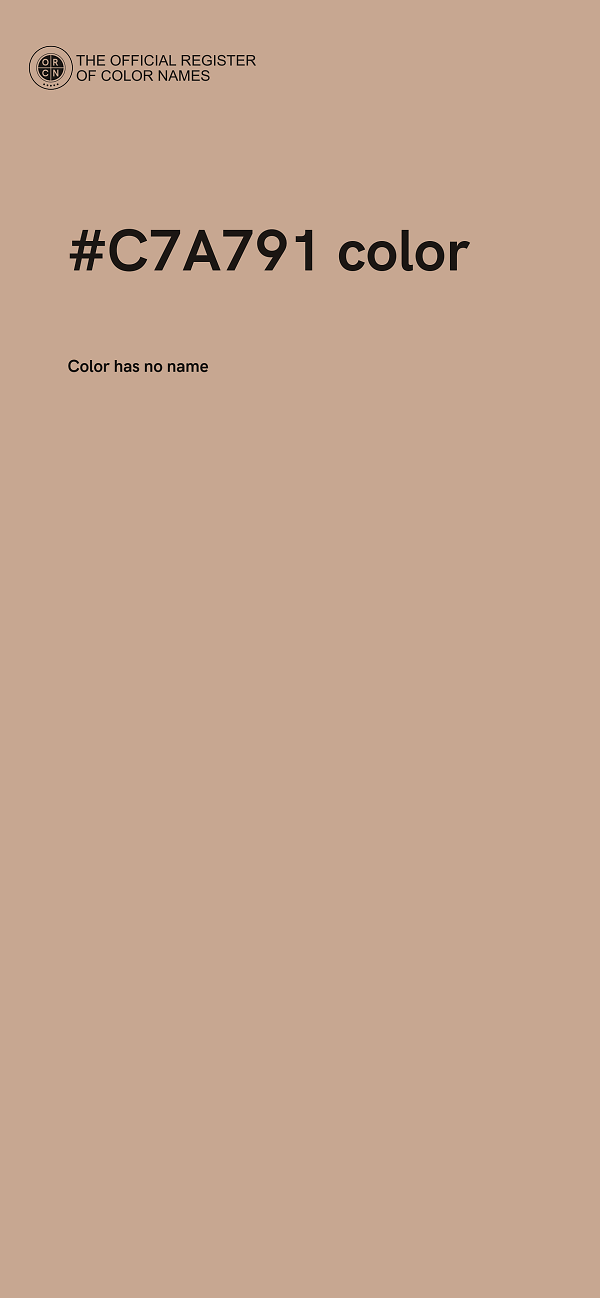 #C7A791 color image