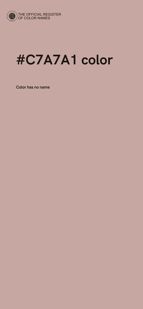 #C7A7A1 color image