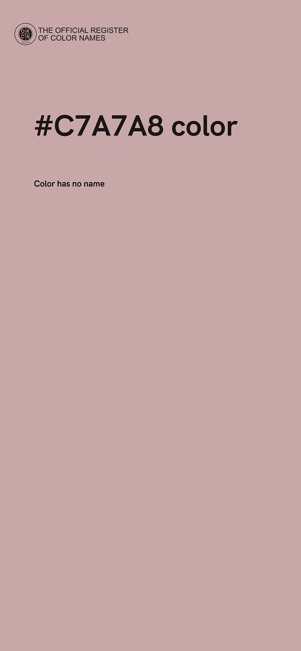 #C7A7A8 color image