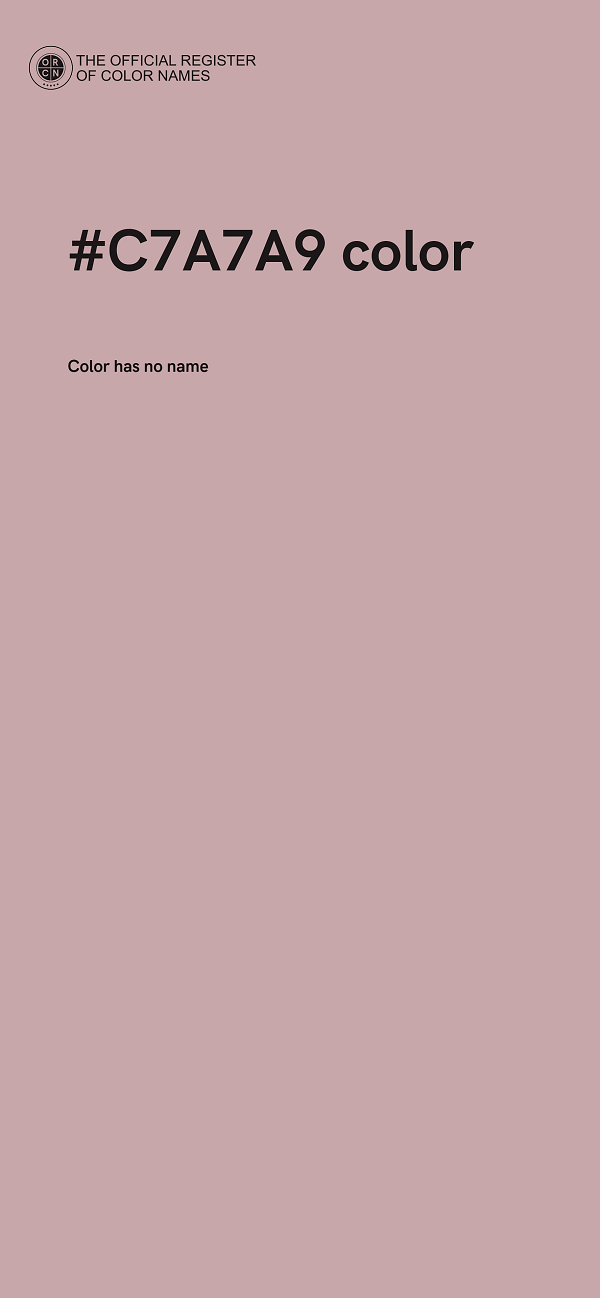 #C7A7A9 color image