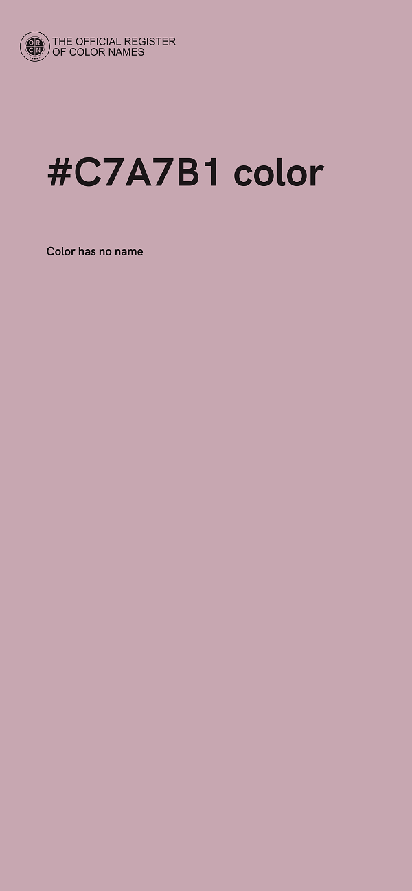 #C7A7B1 color image
