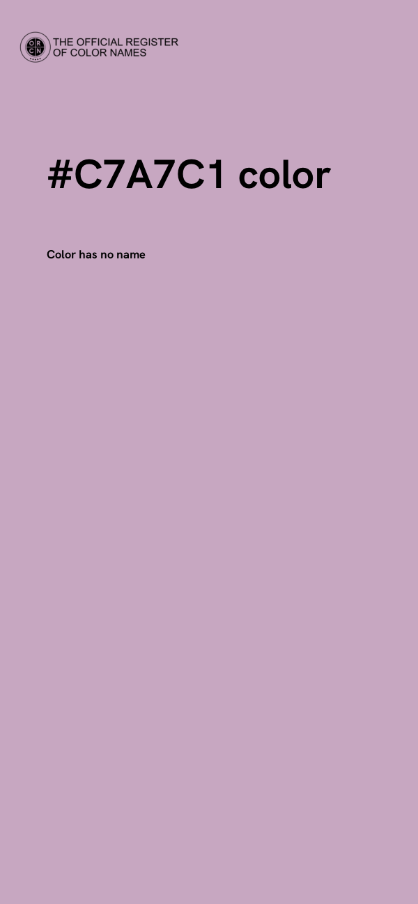 #C7A7C1 color image
