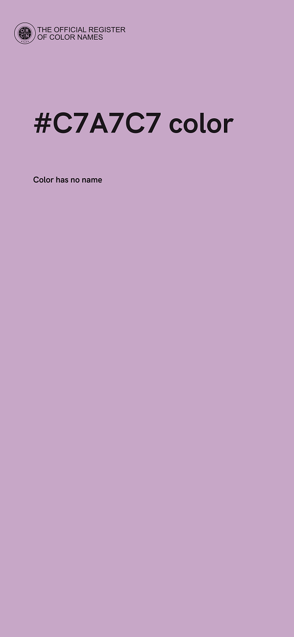 #C7A7C7 color image