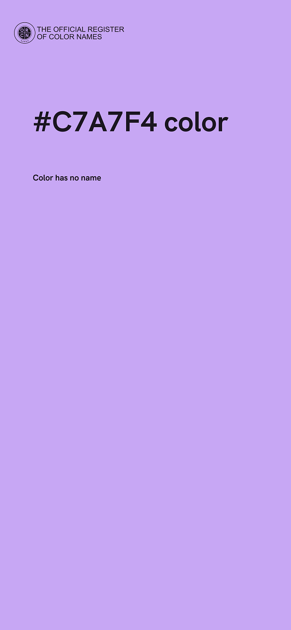 #C7A7F4 color image
