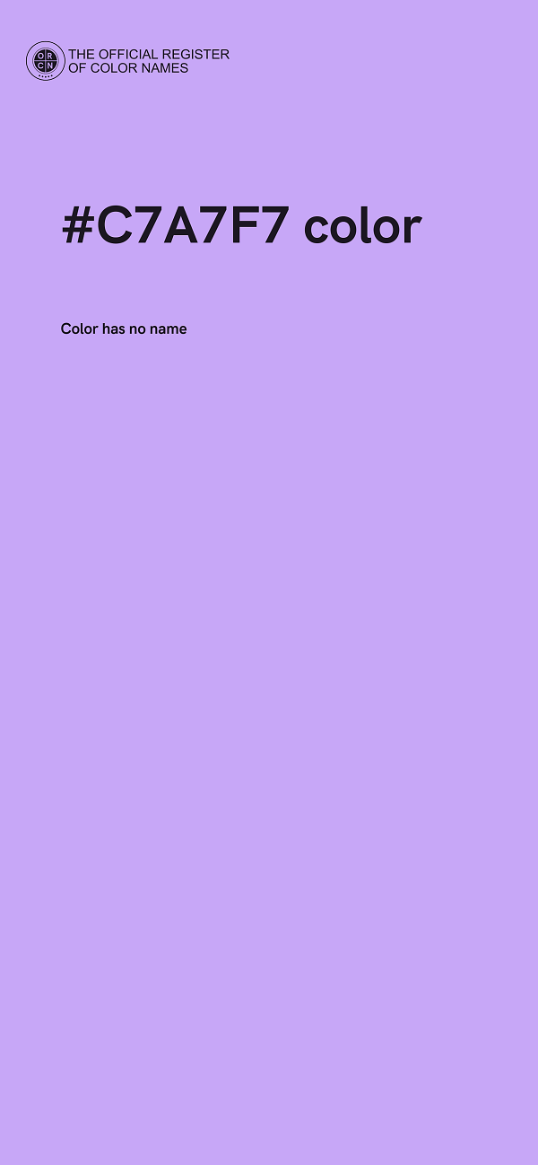 #C7A7F7 color image