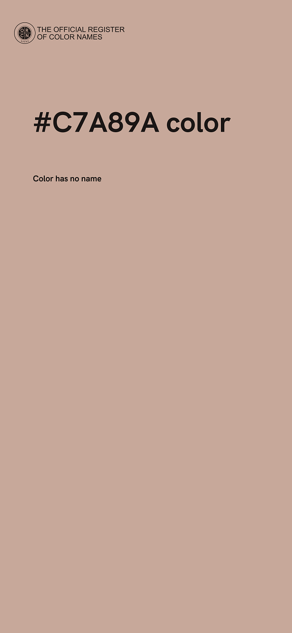#C7A89A color image