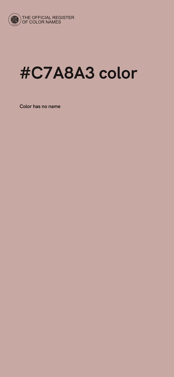 #C7A8A3 color image