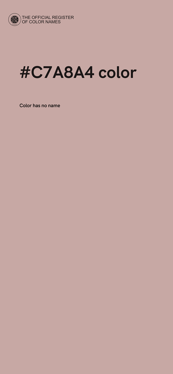 #C7A8A4 color image