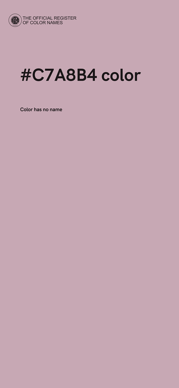 #C7A8B4 color image