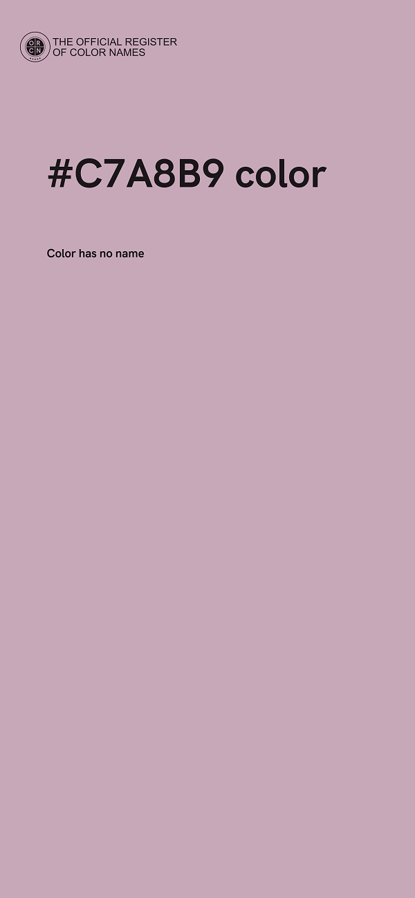 #C7A8B9 color image