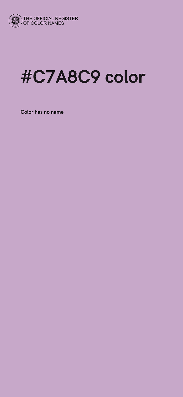 #C7A8C9 color image