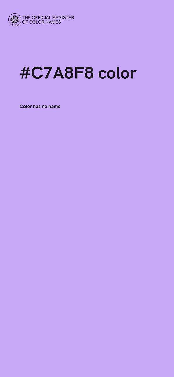 #C7A8F8 color image