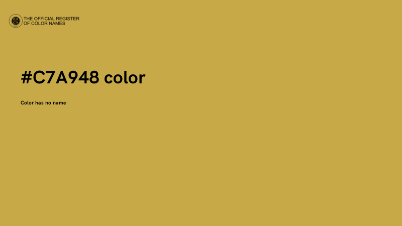 #C7A948 color image