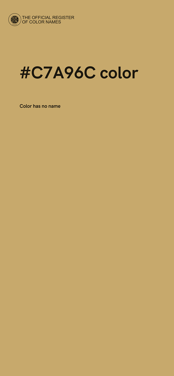 #C7A96C color image