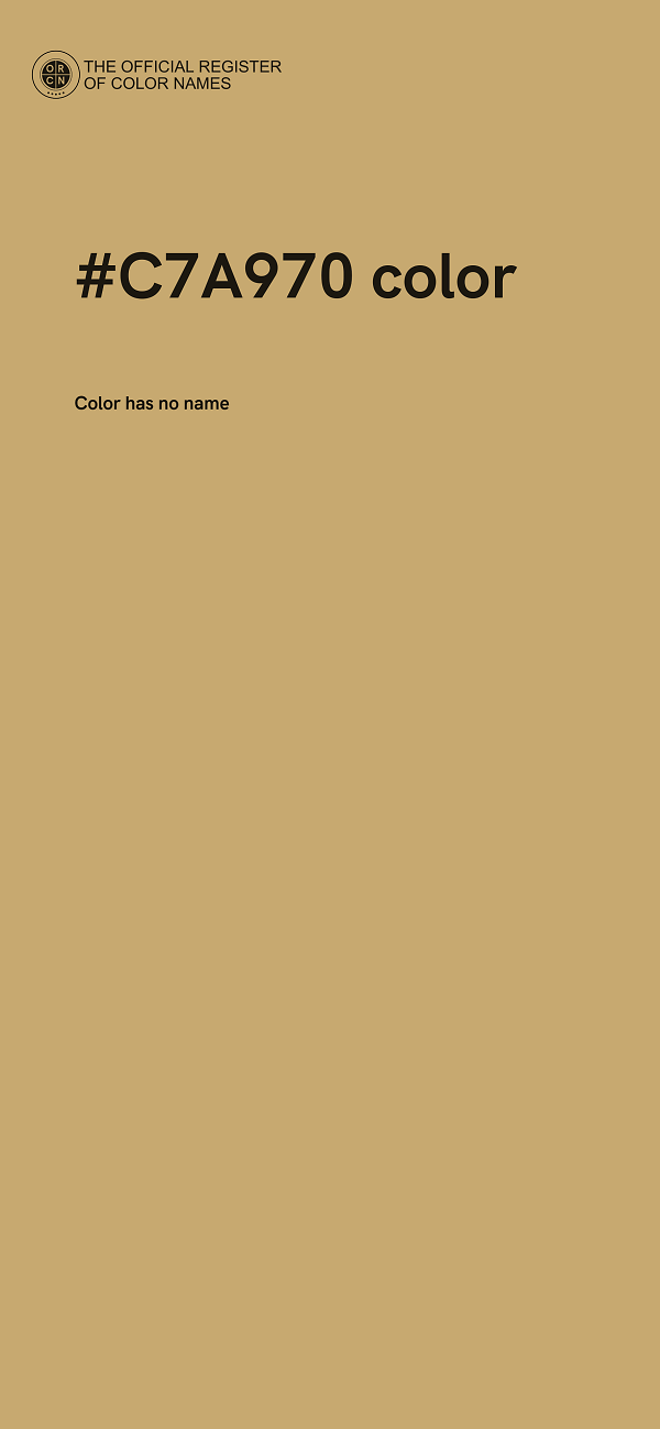 #C7A970 color image
