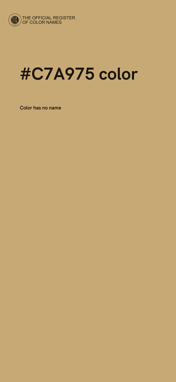 #C7A975 color image