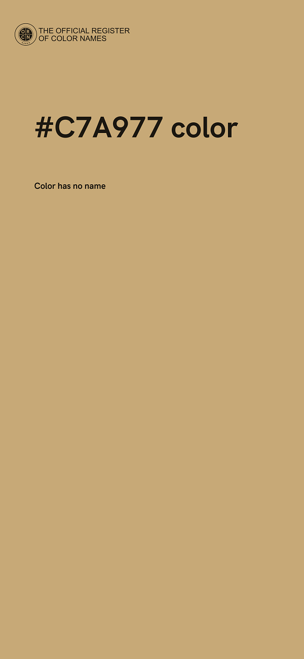 #C7A977 color image