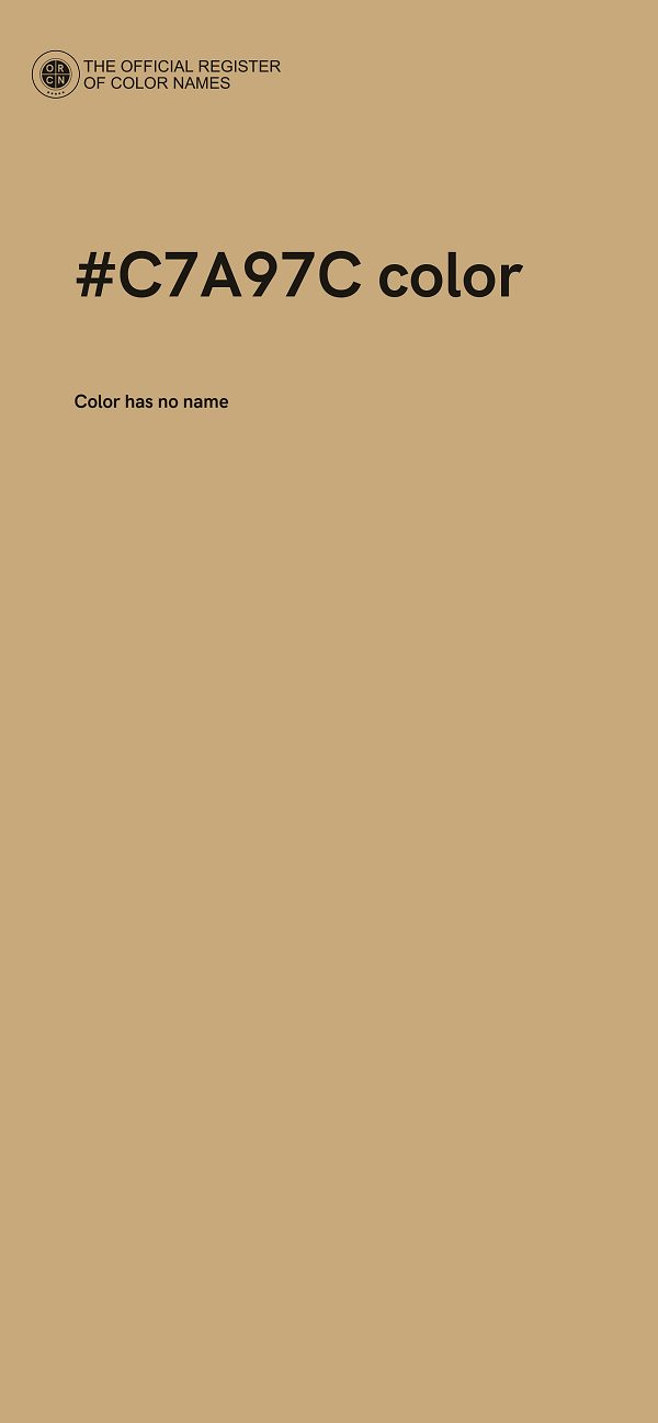 #C7A97C color image