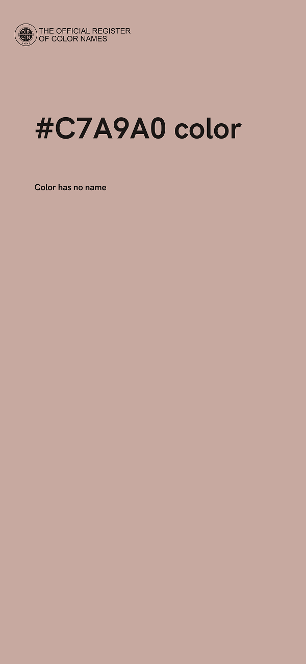 #C7A9A0 color image
