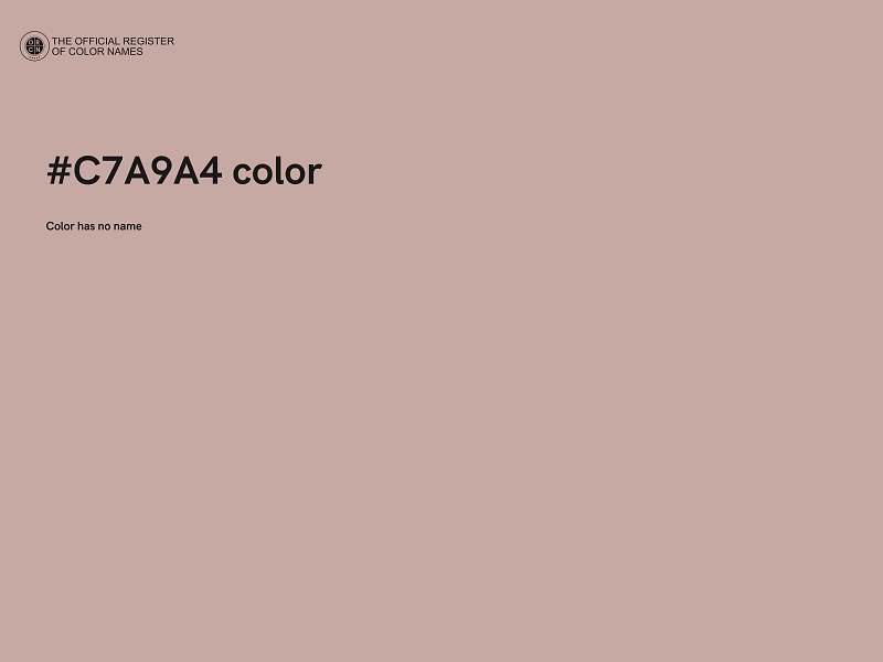 #C7A9A4 color image
