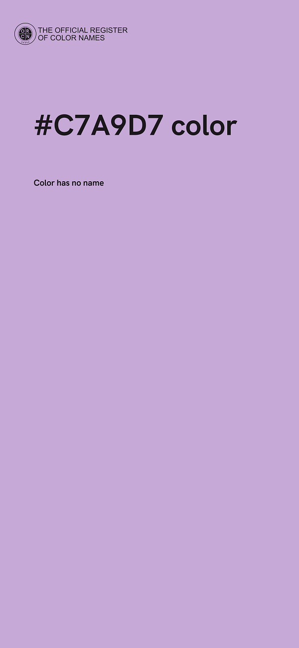 #C7A9D7 color image