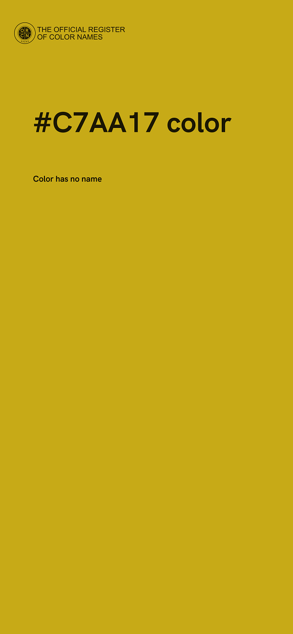 #C7AA17 color image