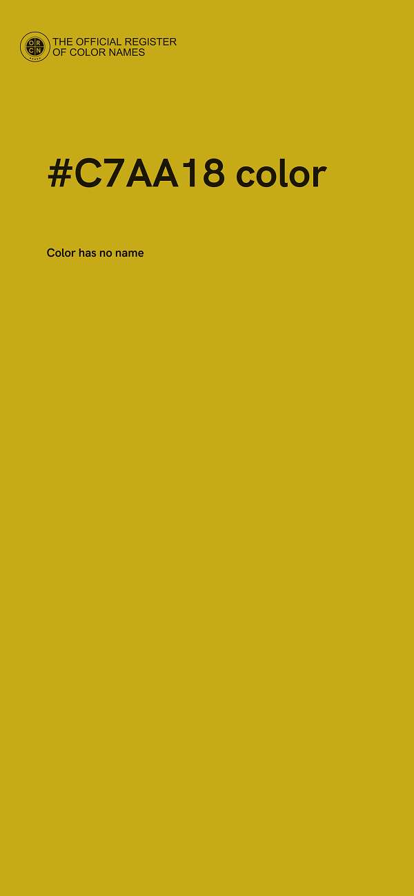 #C7AA18 color image
