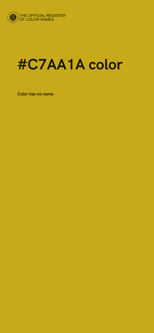 #C7AA1A color image