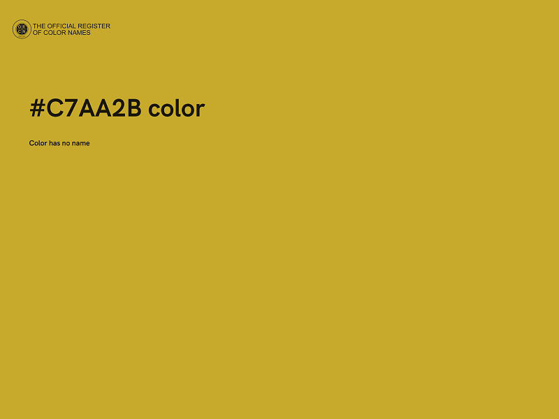 #C7AA2B color image
