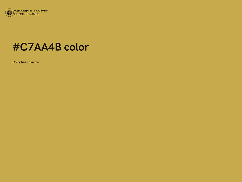 #C7AA4B color image