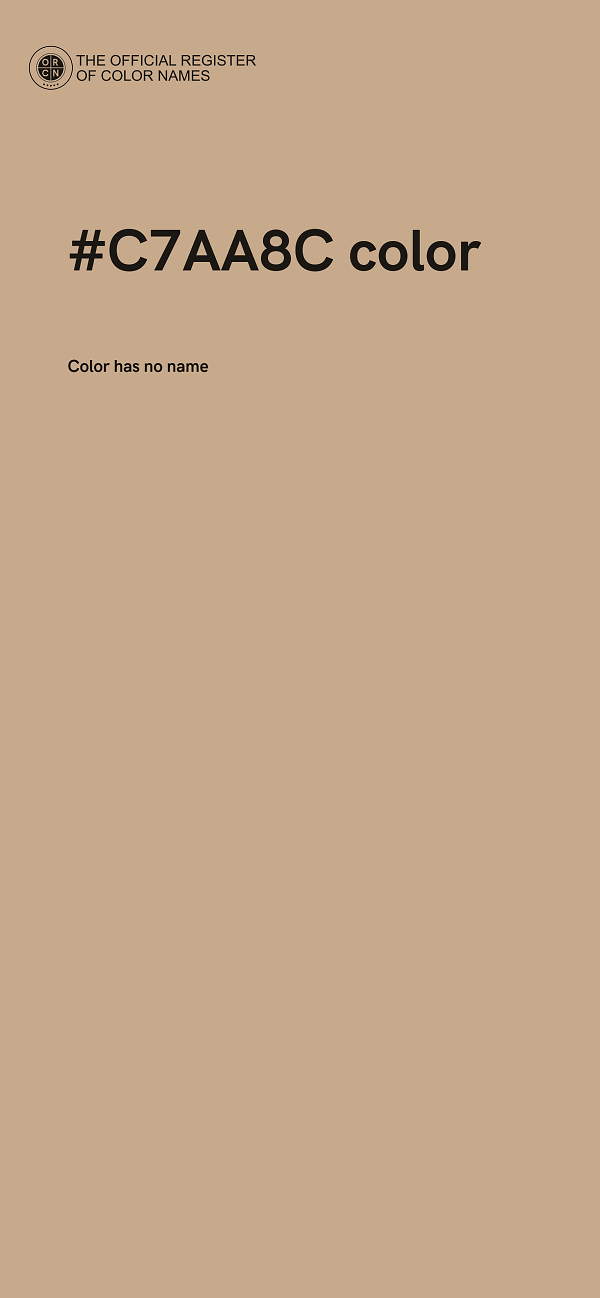 #C7AA8C color image