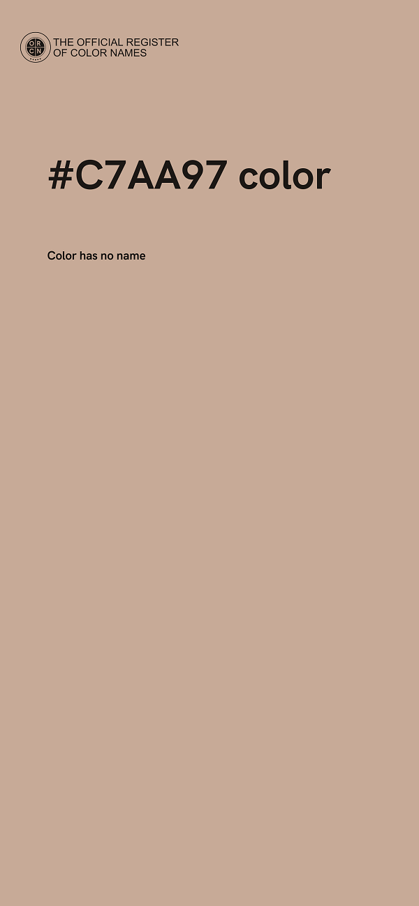 #C7AA97 color image