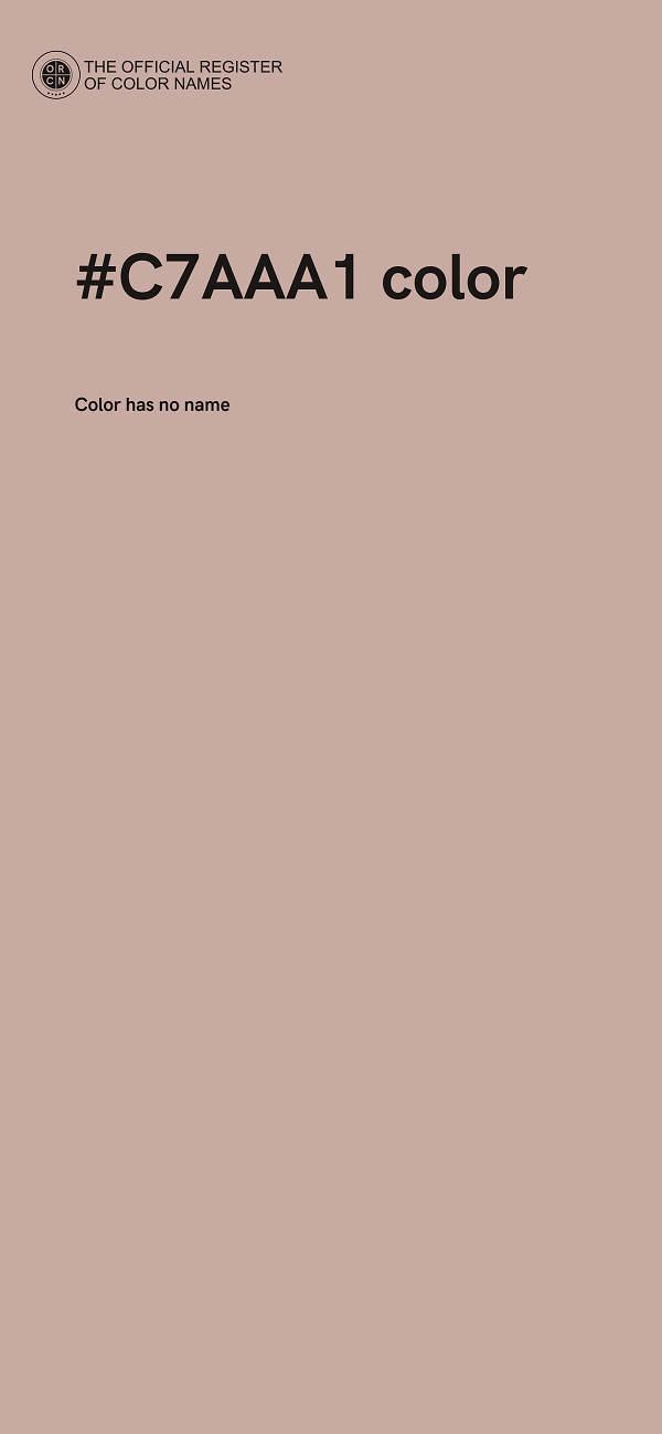 #C7AAA1 color image