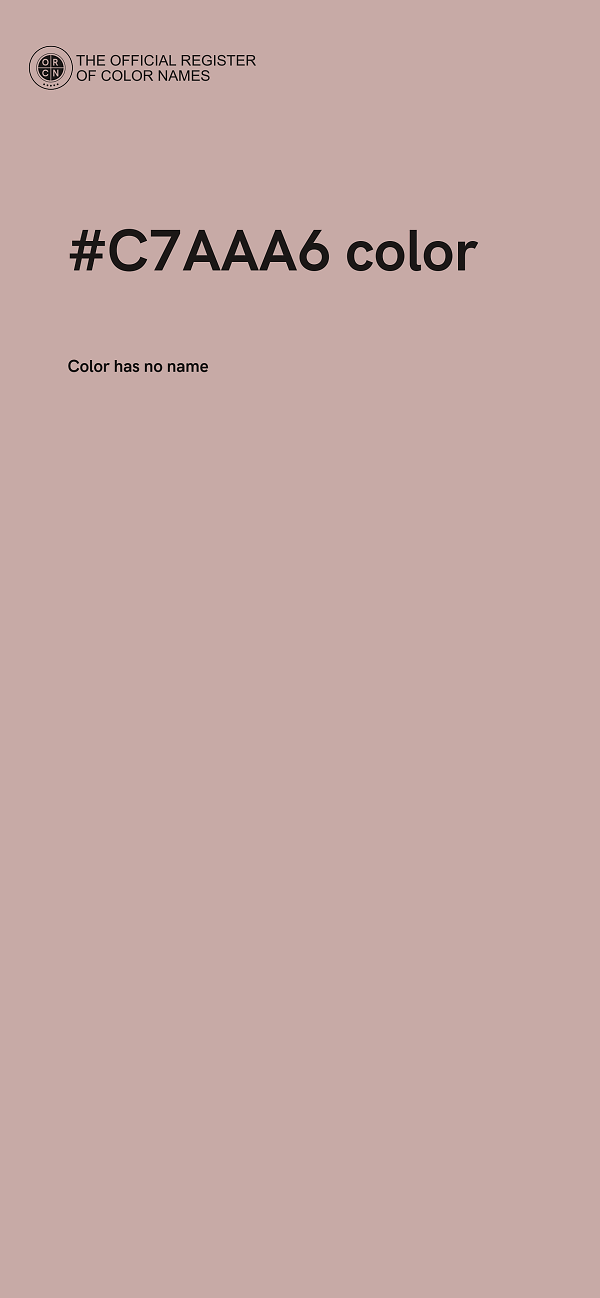 #C7AAA6 color image