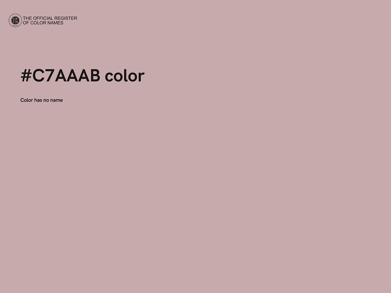 #C7AAAB color image