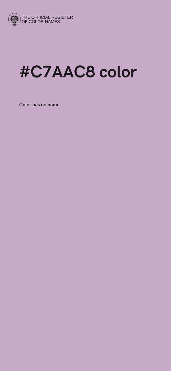 #C7AAC8 color image