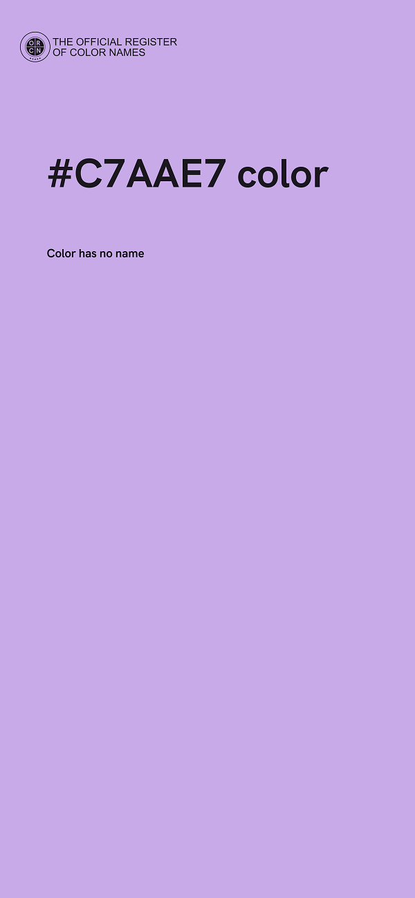 #C7AAE7 color image