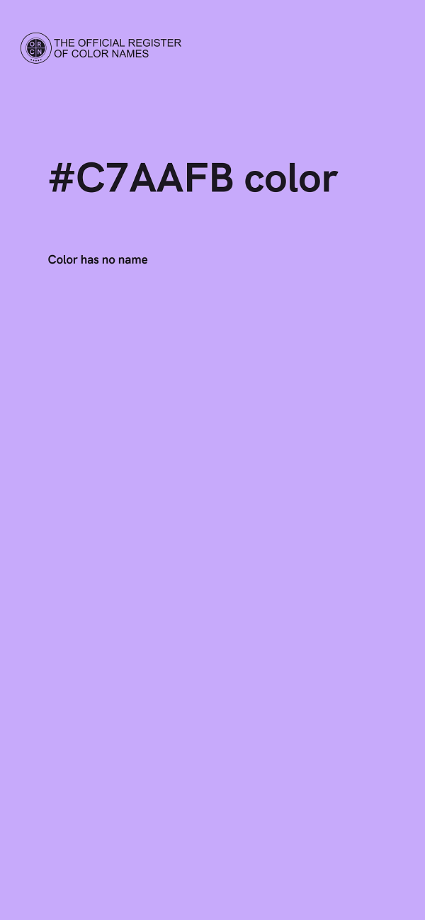 #C7AAFB color image