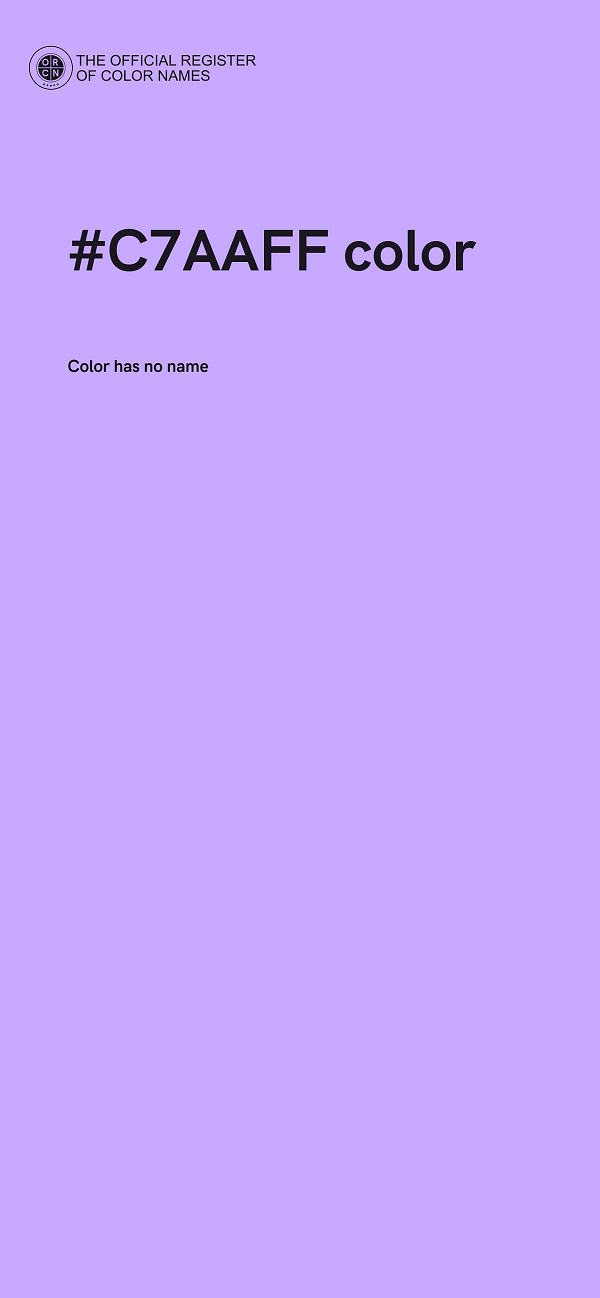 #C7AAFF color image